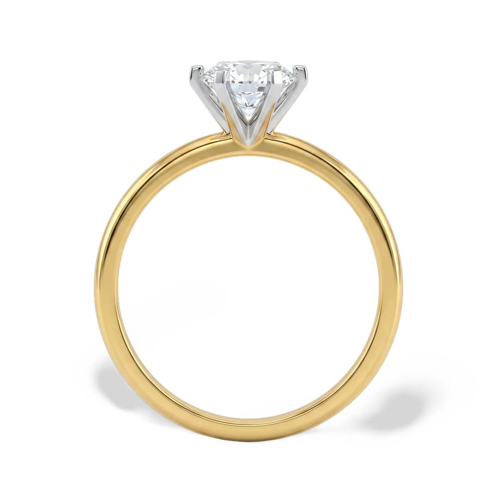 Minimal Prong Set Solitaire Lab Grown Diamond Ring - Image 6 Minimal Prong Set Solitaire Lab Grown Diamond Ring, view 6 of 7