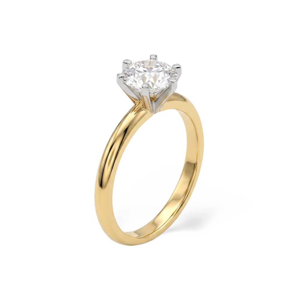 Minimal Prong Set Solitaire Lab Grown Diamond Ring - Image 7 Minimal Prong Set Solitaire Lab Grown Diamond Ring, view 7 of 7