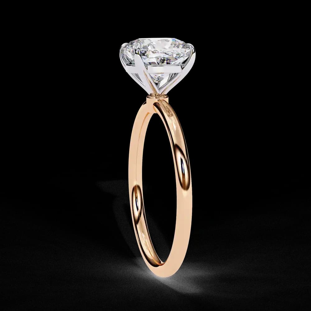 Elegant Cushion Cut Solitaire Lab Grown Diamond Ring - Image 14 Elegant Cushion Cut Solitaire Lab Grown Diamond Ring, view 14 of 14