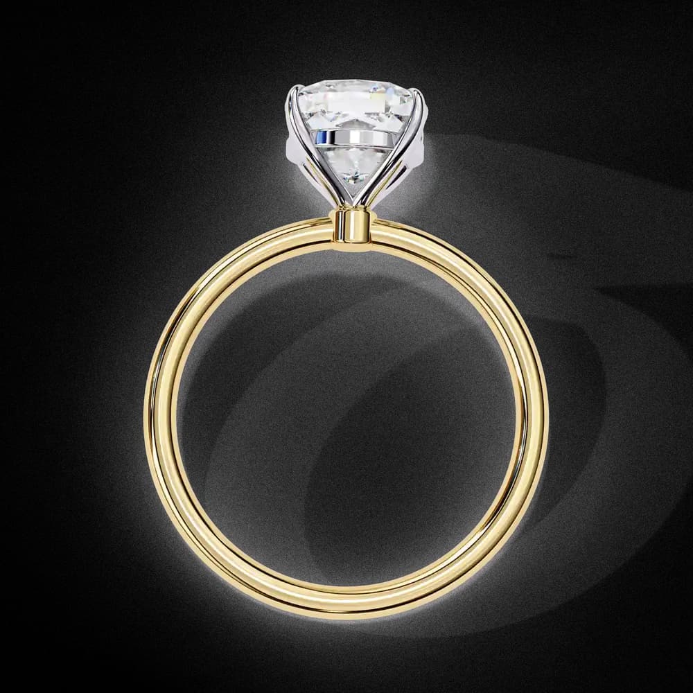 Elegant Cushion Cut Solitaire Lab Grown Diamond Ring - Image 9 Elegant Cushion Cut Solitaire Lab Grown Diamond Ring, view 9 of 14