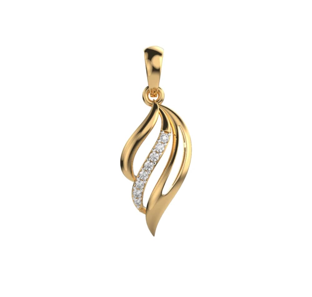 Elegant Drop Lab Grown Diamond Pendant with Chain - Image 2 Elegant Drop Lab Grown Diamond Pendant with Chain, view 2 of 4
