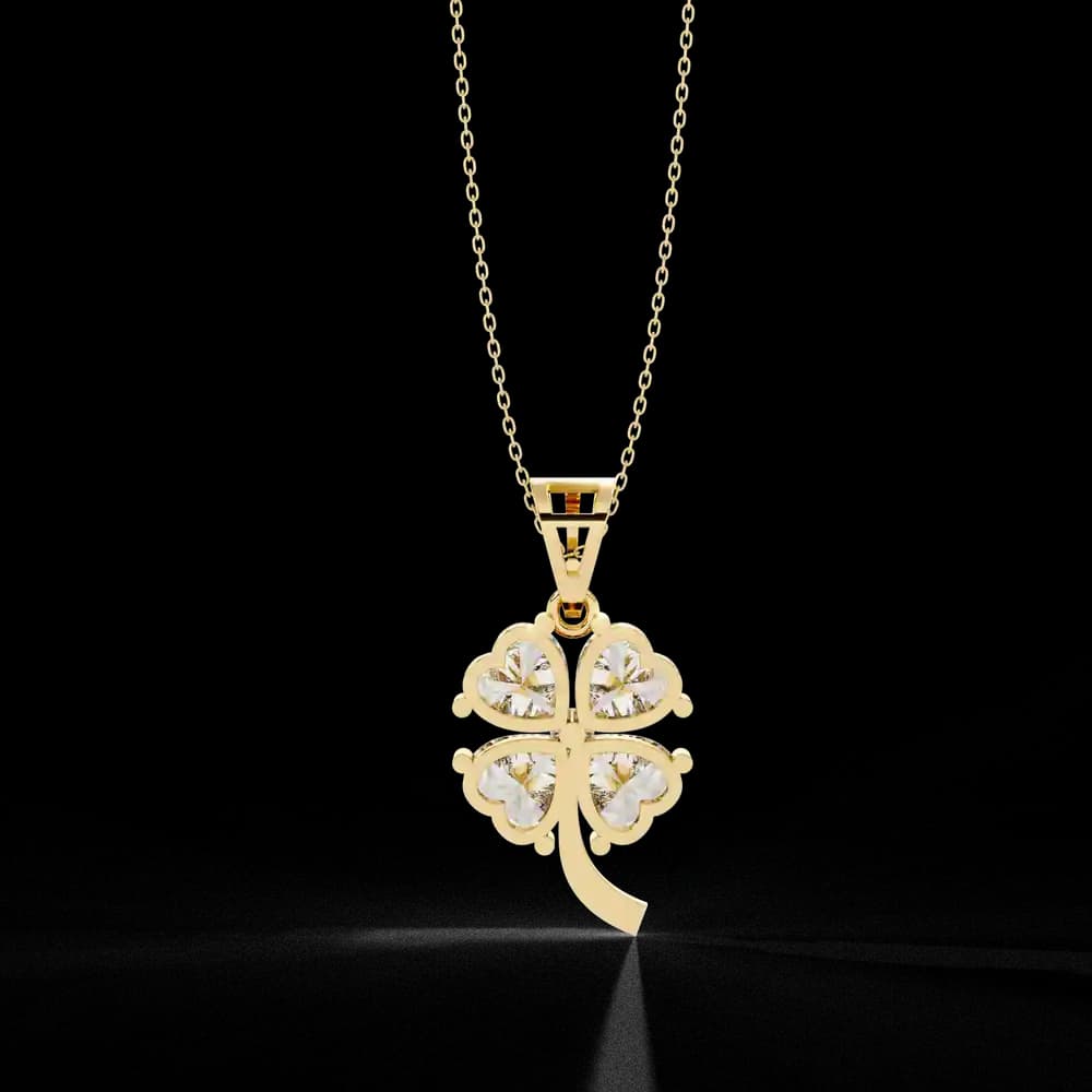 Elegant Four-Leaf Clover Pendant - Image 10 Elegant Four-Leaf Clover Pendant, view 10 of 13