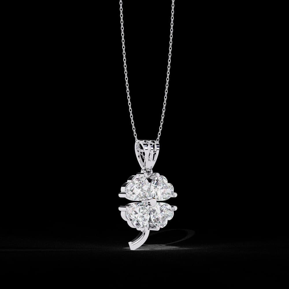 Elegant Four-Leaf Clover Pendant - Image 11 Elegant Four-Leaf Clover Pendant, view 11 of 13