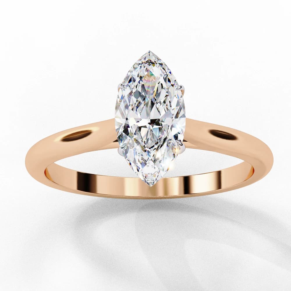 Elegant Marquise Lab Grown Diamond Ring - Image 13 Elegant Marquise Lab Grown Diamond Ring, view 13 of 14