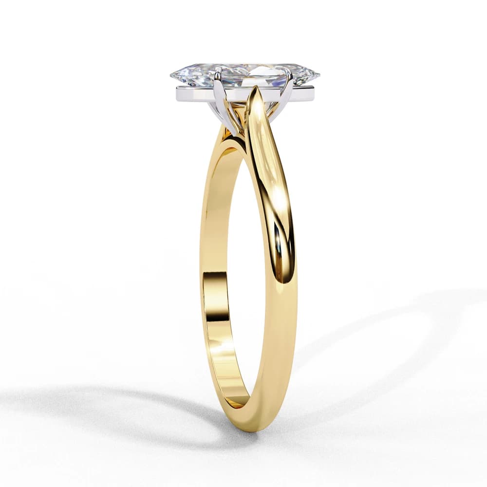 Elegant Marquise Lab Grown Diamond Ring - Image 3 Elegant Marquise Lab Grown Diamond Ring, view 3 of 14