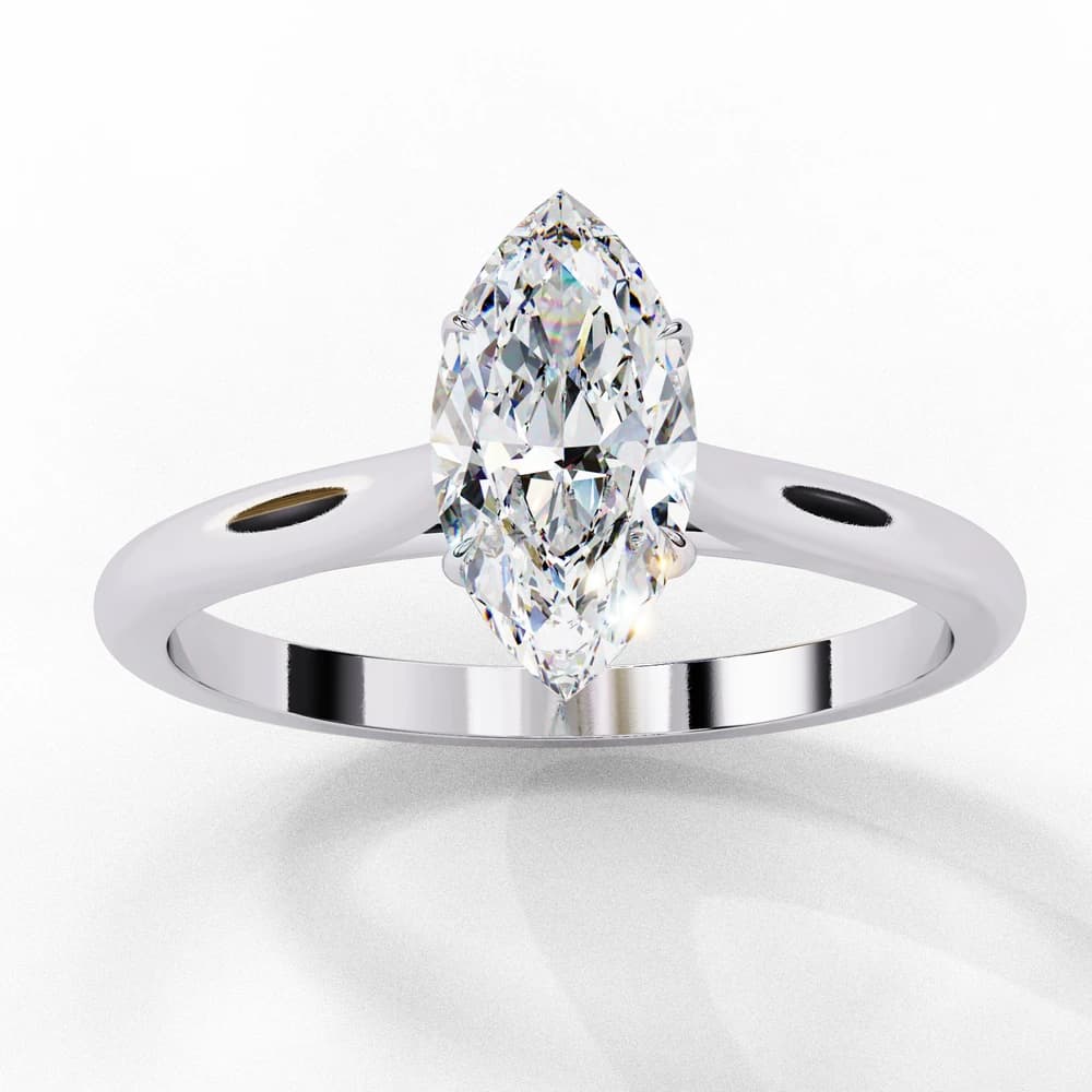 Elegant Marquise Lab Grown Diamond Ring - Image 9 Elegant Marquise Lab Grown Diamond Ring, view 9 of 14