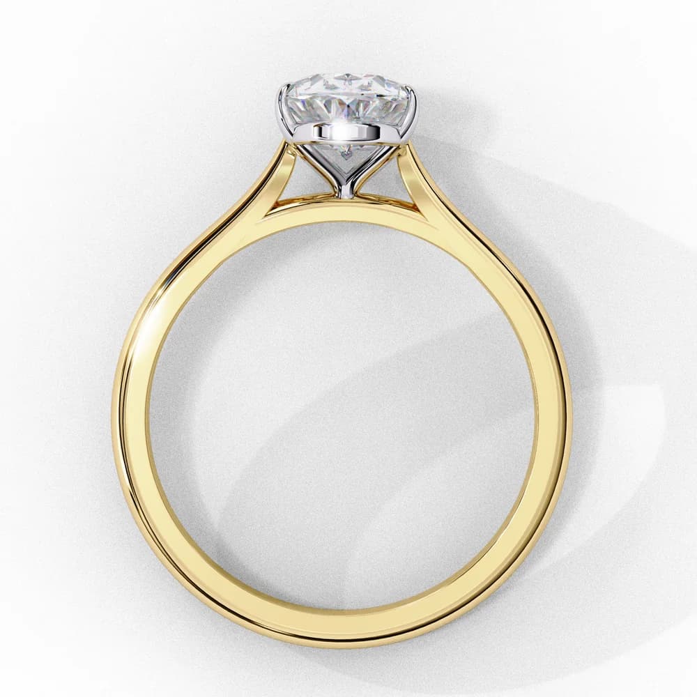 Elegant Oval Lab Grown Diamond Ring - Image 3 Elegant Oval Lab Grown Diamond Ring, view 3 of 7