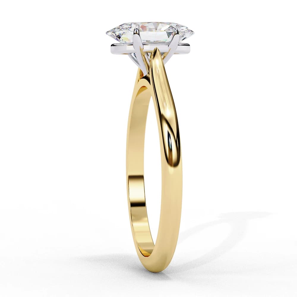 Elegant Oval Lab Grown Diamond Ring - Image 5 Elegant Oval Lab Grown Diamond Ring, view 5 of 7