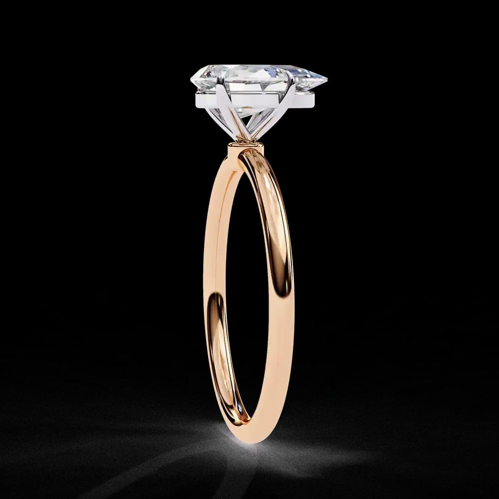 Elegant Pear Cut Solitaire Lab Grown Diamond Ring - Image 3 Elegant Pear Cut Solitaire Lab Grown Diamond Ring, view 3 of 14
