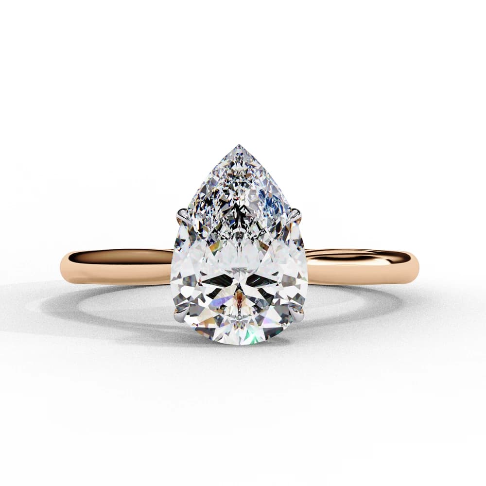 Elegant Pear Rectangular Lab Grown Diamond Ring - Image 1 Elegant Pear Rectangular Lab Grown Diamond Ring, view 1 of 13