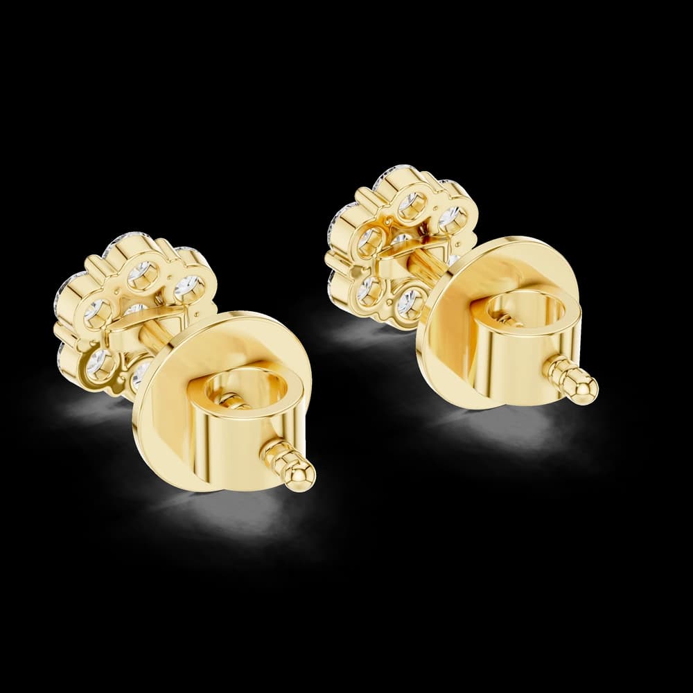 Elegant Sparkle Lab Grown Diamond Earrings - Image 3 Elegant Sparkle Lab Grown Diamond Earrings, view 3 of 3
