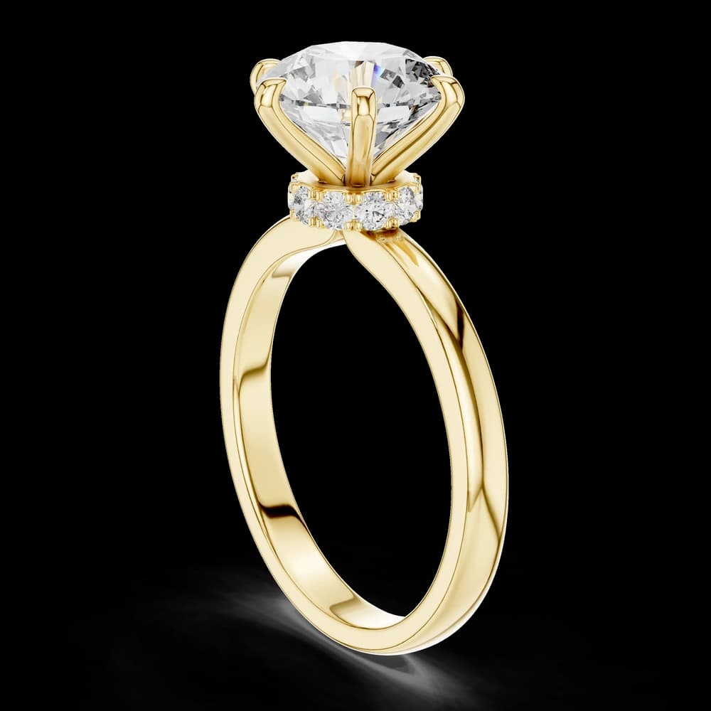 Six Prong Solitaire Lab Grown Diamond Ring - Image 4 Six Prong Solitaire Lab Grown Diamond Ring, view 4 of 5