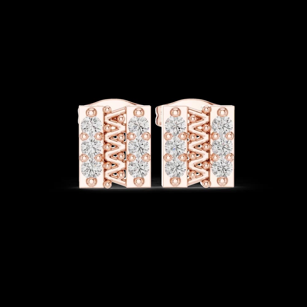 Elite Rank lab grown diamond earring design - Image 1 Elite Rank lab grown diamond earring design, view 1 of 5