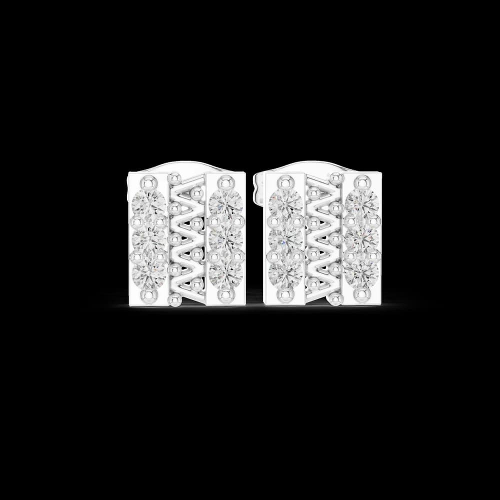 Elite Rank lab grown diamond earring design - Image 2 Elite Rank lab grown diamond earring design, view 2 of 5