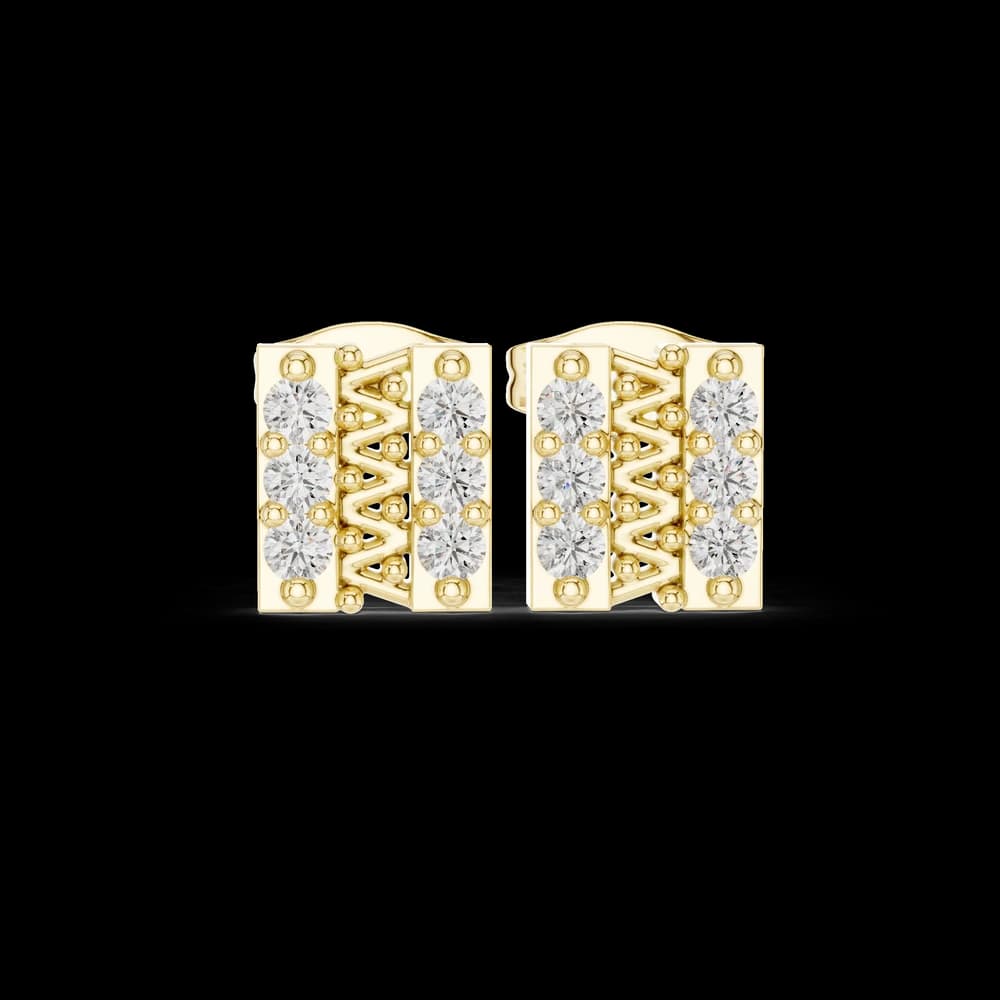 Elite Rank lab grown diamond earring design - Image 3 Elite Rank lab grown diamond earring design, view 3 of 5