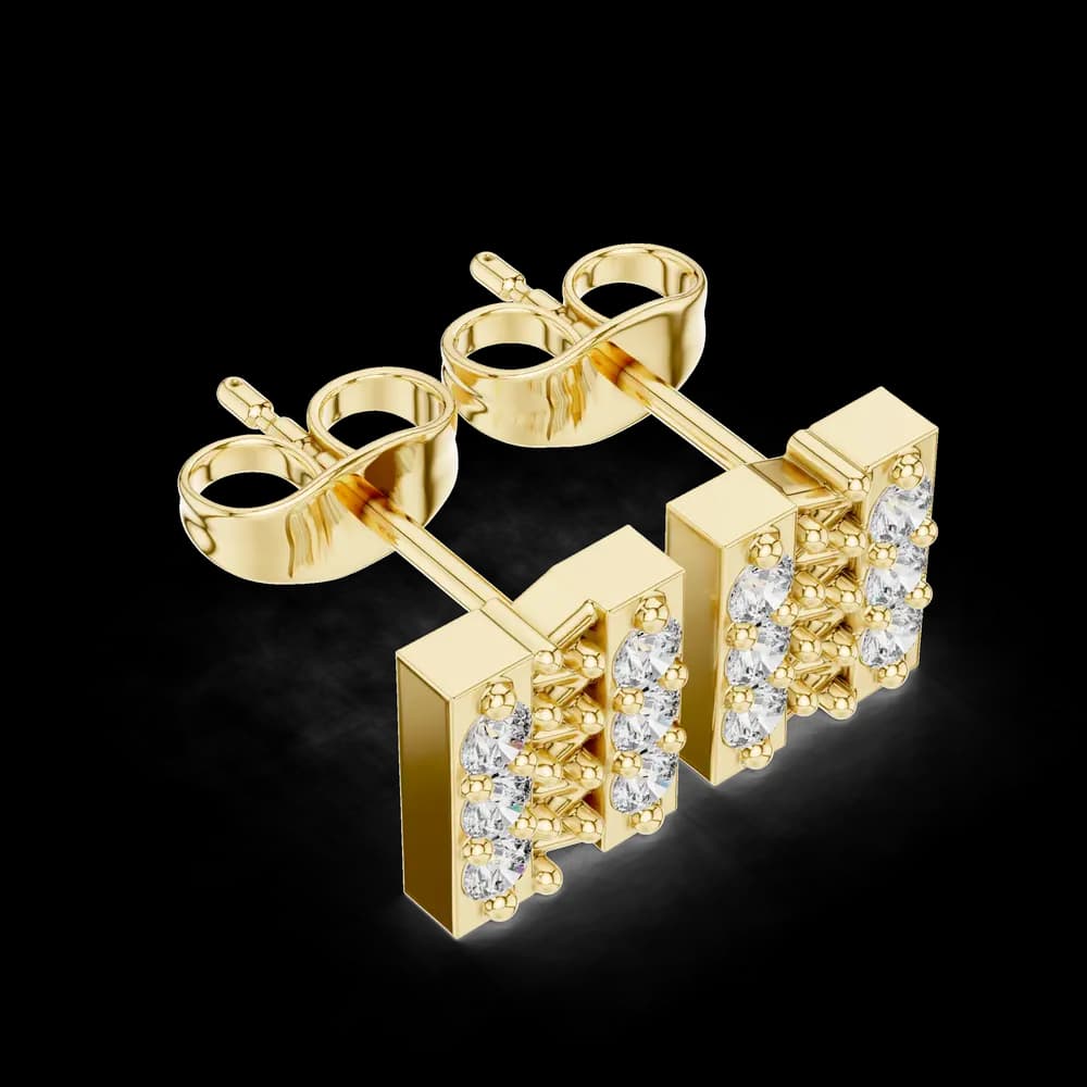 Elite Rank lab grown diamond earring design - Image 4 Elite Rank lab grown diamond earring design, view 4 of 5