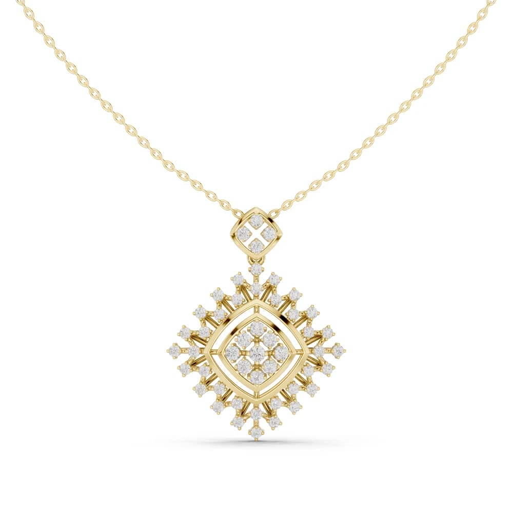 Elysian Beam Lab Grown Diamond Drop Pendant - Image 1 Elysian Beam Lab Grown Diamond Drop Pendant, view 1 of 4