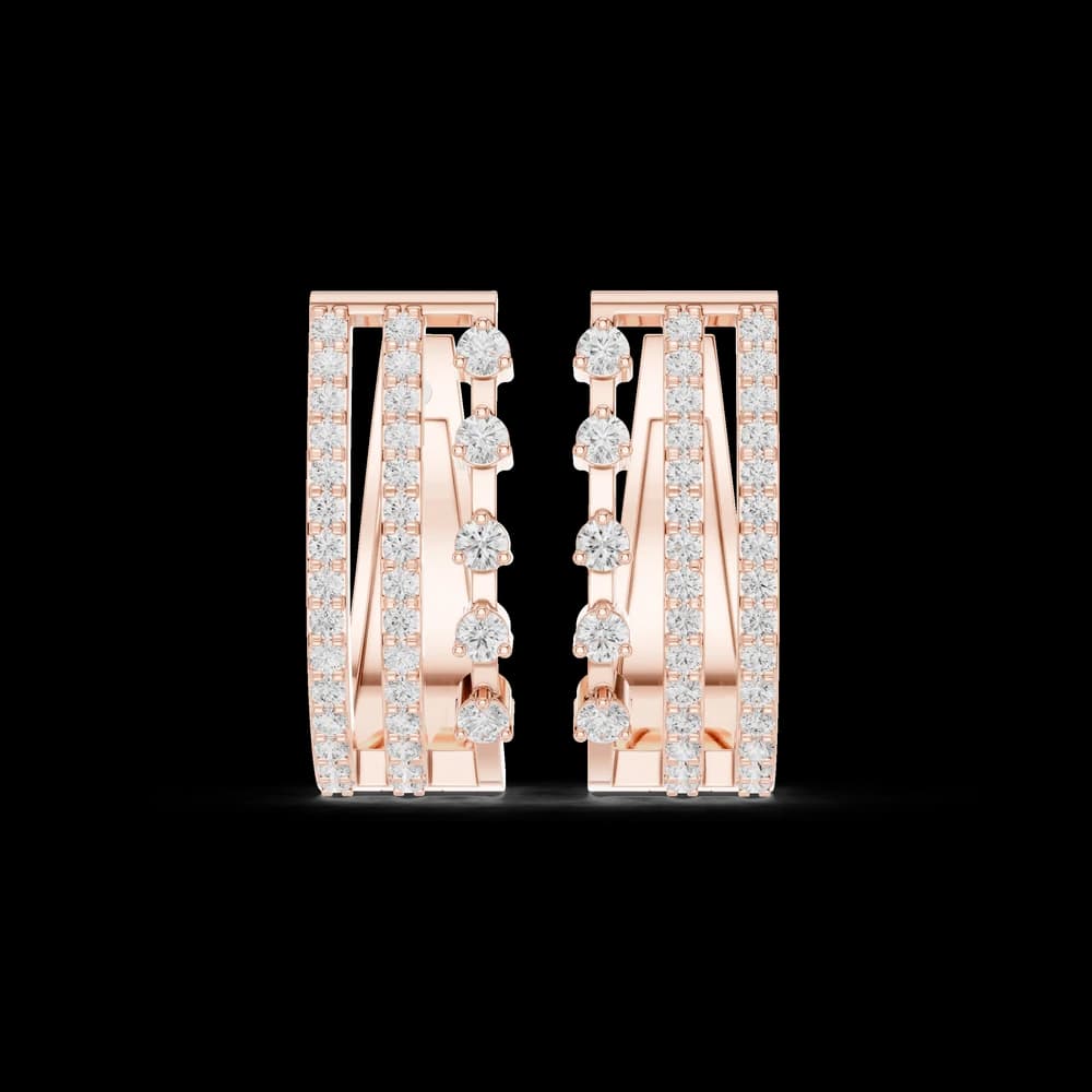 Elysian Drop Lab Grown Diamond Earrings Studs - Image 1 Elysian Drop Lab Grown Diamond Earrings Studs, view 1 of 12