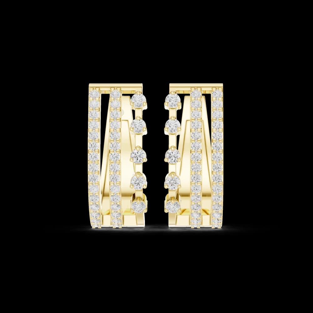 Elysian Drop Lab Grown Diamond Earrings Studs - Image 5 Elysian Drop Lab Grown Diamond Earrings Studs, view 5 of 12