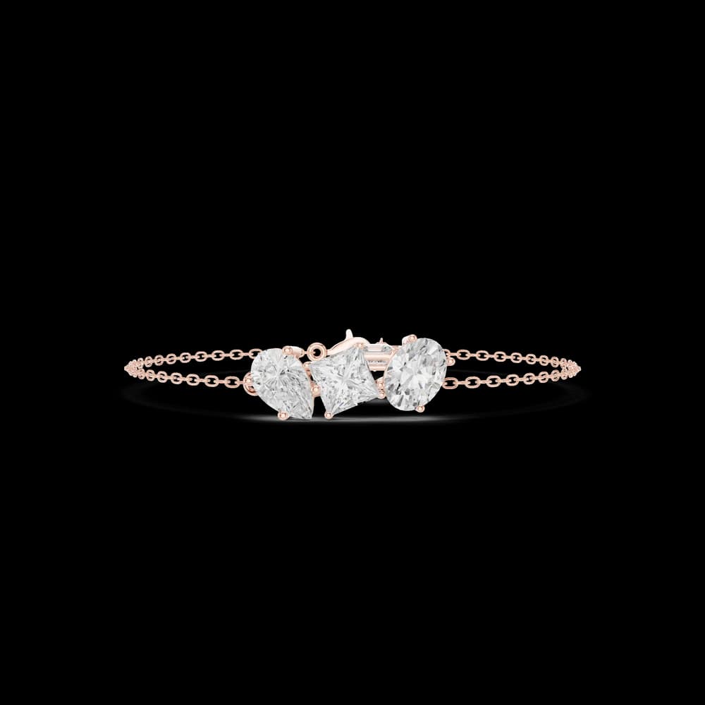 Emerald Square Princess 3.60 Carat Lab Grown Diamond Bracelet - Image 1 Emerald Square Princess 3.60 Carat Lab Grown Diamond Bracelet, view 1 of 6