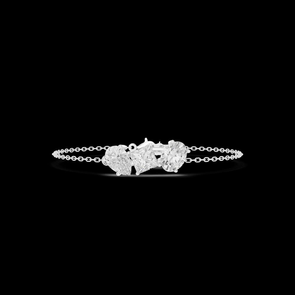 Emerald Square Princess 3.60 Carat Lab Grown Diamond Bracelet - Image 2 Emerald Square Princess 3.60 Carat Lab Grown Diamond Bracelet, view 2 of 6
