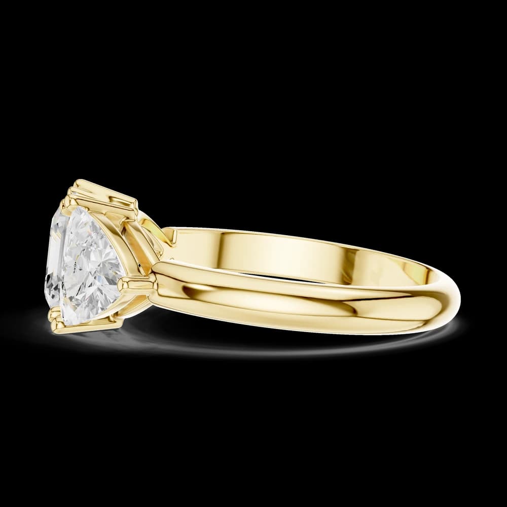 Asscher & Trillion Diamond Lab Grown Diamond Ring - Image 6 Asscher & Trillion Diamond Lab Grown Diamond Ring, view 6 of 6