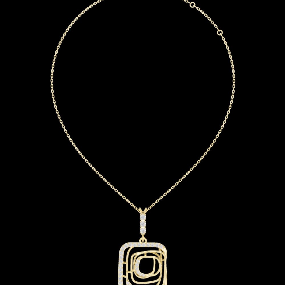 Enchanting Circular Diamond Lab Grown Necklace - Image 3 Enchanting Circular Diamond Lab Grown Necklace, view 3 of 6