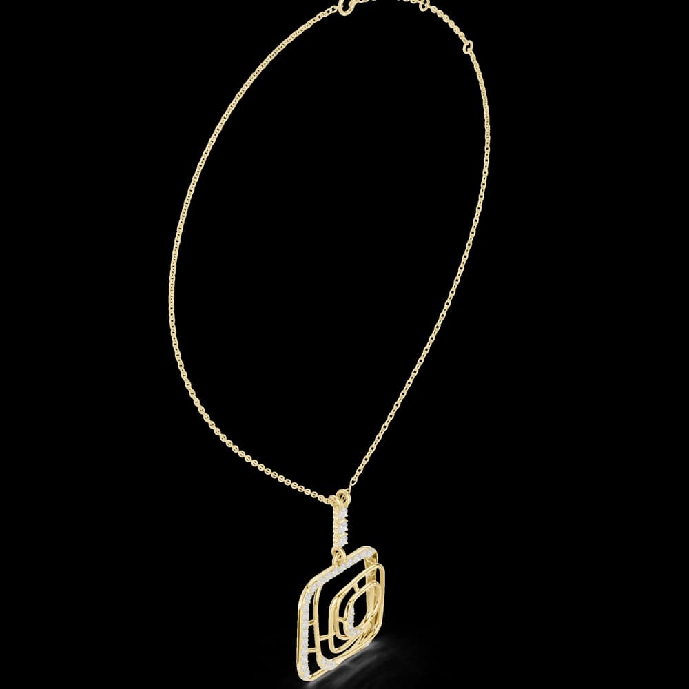 Enchanting Circular Diamond Lab Grown Necklace - Image 4 Enchanting Circular Diamond Lab Grown Necklace, view 4 of 6