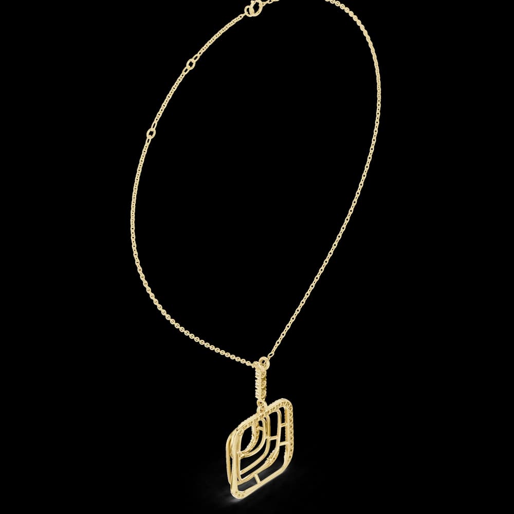 Enchanting Circular Diamond Lab Grown Necklace - Image 5 Enchanting Circular Diamond Lab Grown Necklace, view 5 of 6