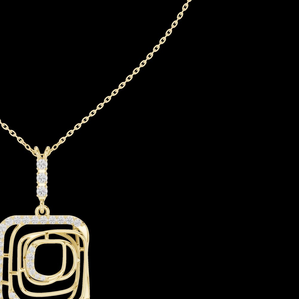 Enchanting Circular Diamond Lab Grown Necklace - Image 6 Enchanting Circular Diamond Lab Grown Necklace, view 6 of 6