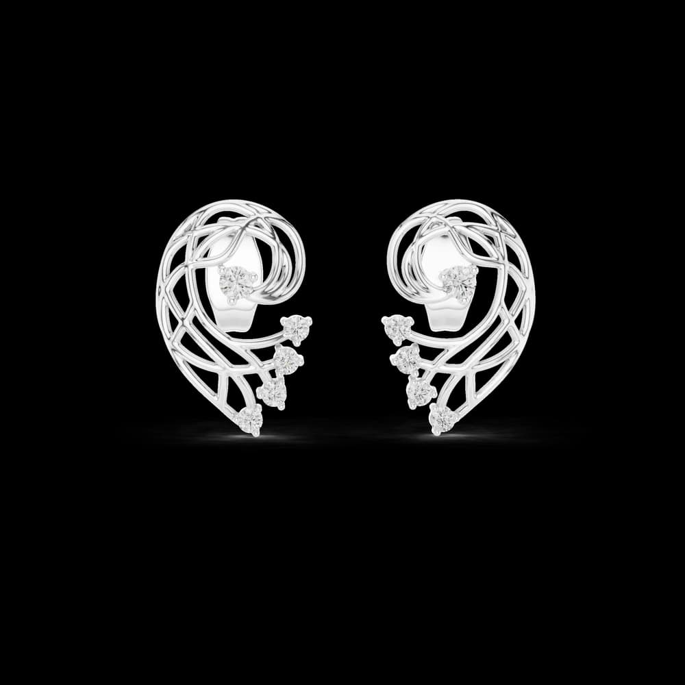 Enlivening Lab grown diamond Earrings style - Image 2 Enlivening Lab grown diamond Earrings style, view 2 of 7