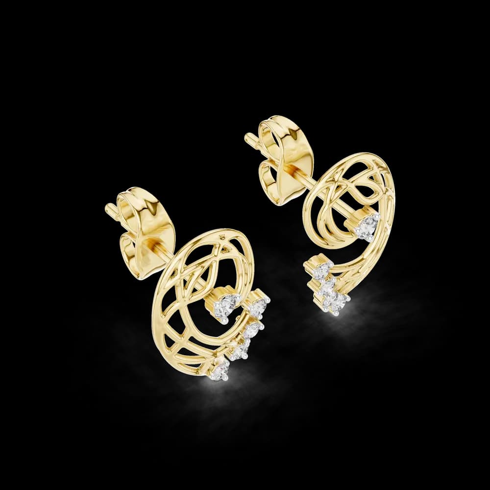 Enlivening Lab grown diamond Earrings style - Image 4 Enlivening Lab grown diamond Earrings style, view 4 of 7