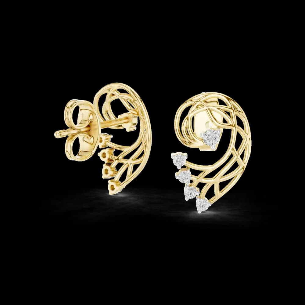 Enlivening Lab grown diamond Earrings style - Image 7 Enlivening Lab grown diamond Earrings style, view 7 of 7