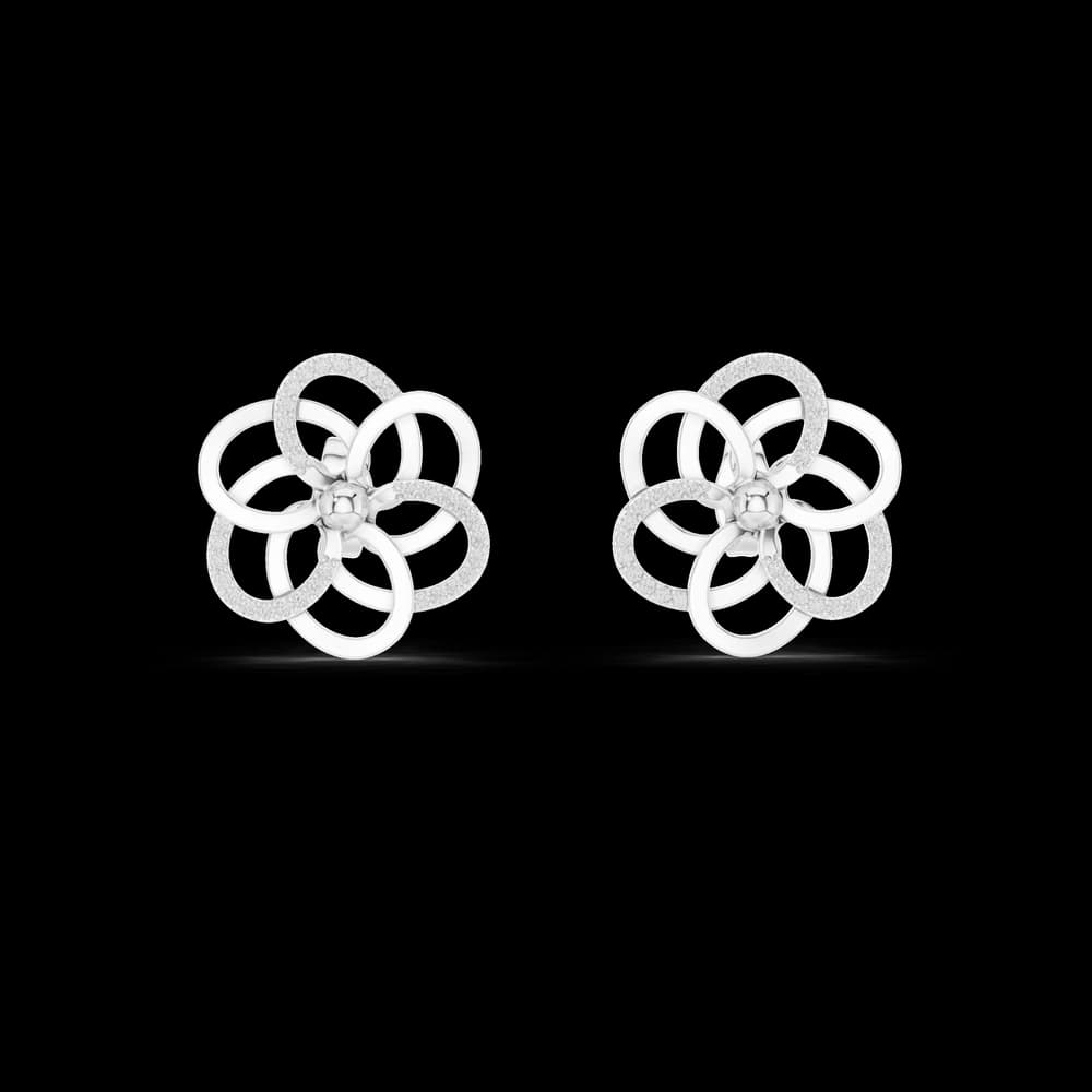 Entrancing Lab grown diamond Earrings style - Image 2 Entrancing Lab grown diamond Earrings style, view 2 of 7