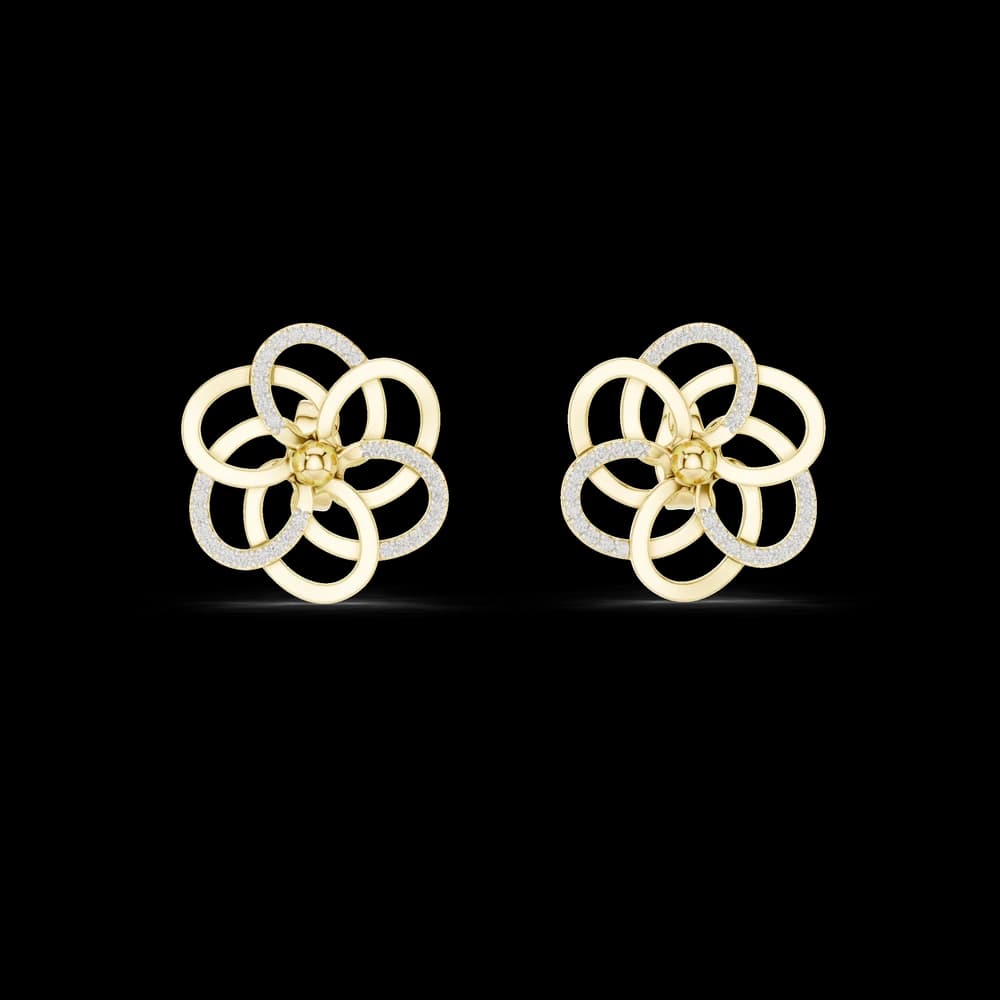 Entrancing Lab grown diamond Earrings style - Image 3 Entrancing Lab grown diamond Earrings style, view 3 of 7