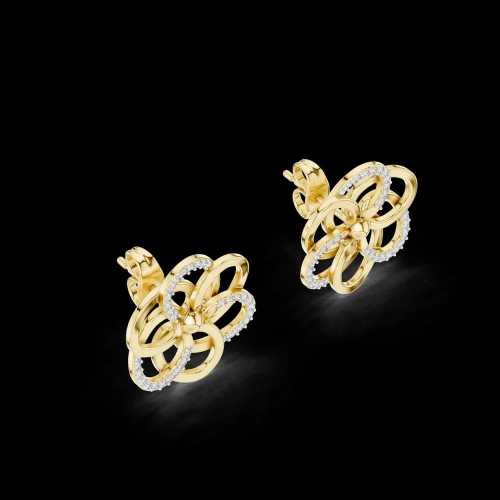 Entrancing Lab grown diamond Earrings style - Image 6 Entrancing Lab grown diamond Earrings style, view 6 of 7