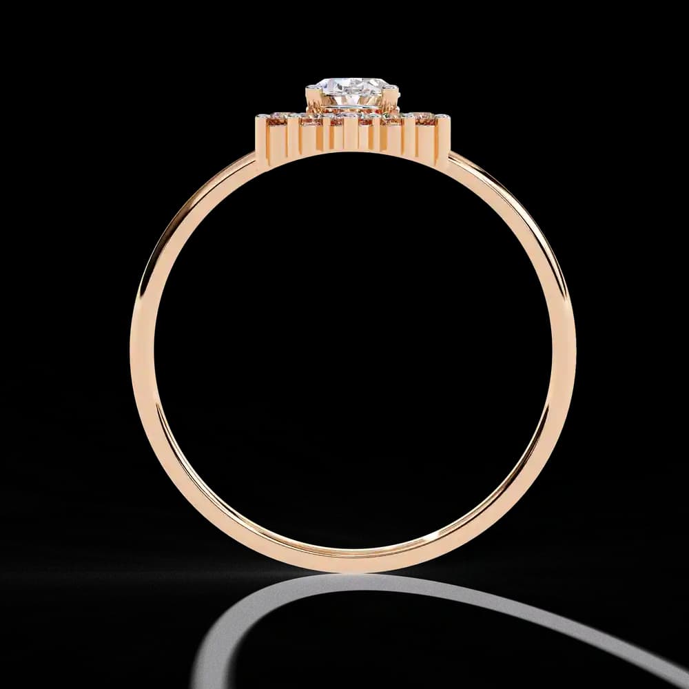 Eternal Bloom Lab Grown Diamond Halo Ring - Image 2 Eternal Bloom Lab Grown Diamond Halo Ring, view 2 of 4