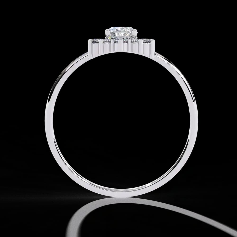 Eternal Bloom Lab Grown Diamond Halo Ring - Image 4 Eternal Bloom Lab Grown Diamond Halo Ring, view 4 of 4