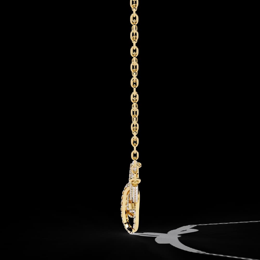Eternal Bow Lab Grown Diamond Necklace - Image 4 Eternal Bow Lab Grown Diamond Necklace, view 4 of 6