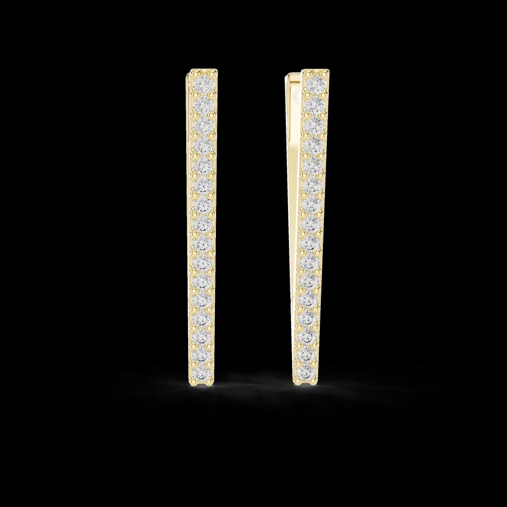 Eternal Loop Design Lab Grown Diamond Earrings - Image 1 Eternal Loop Design Lab Grown Diamond Earrings, view 1 of 4