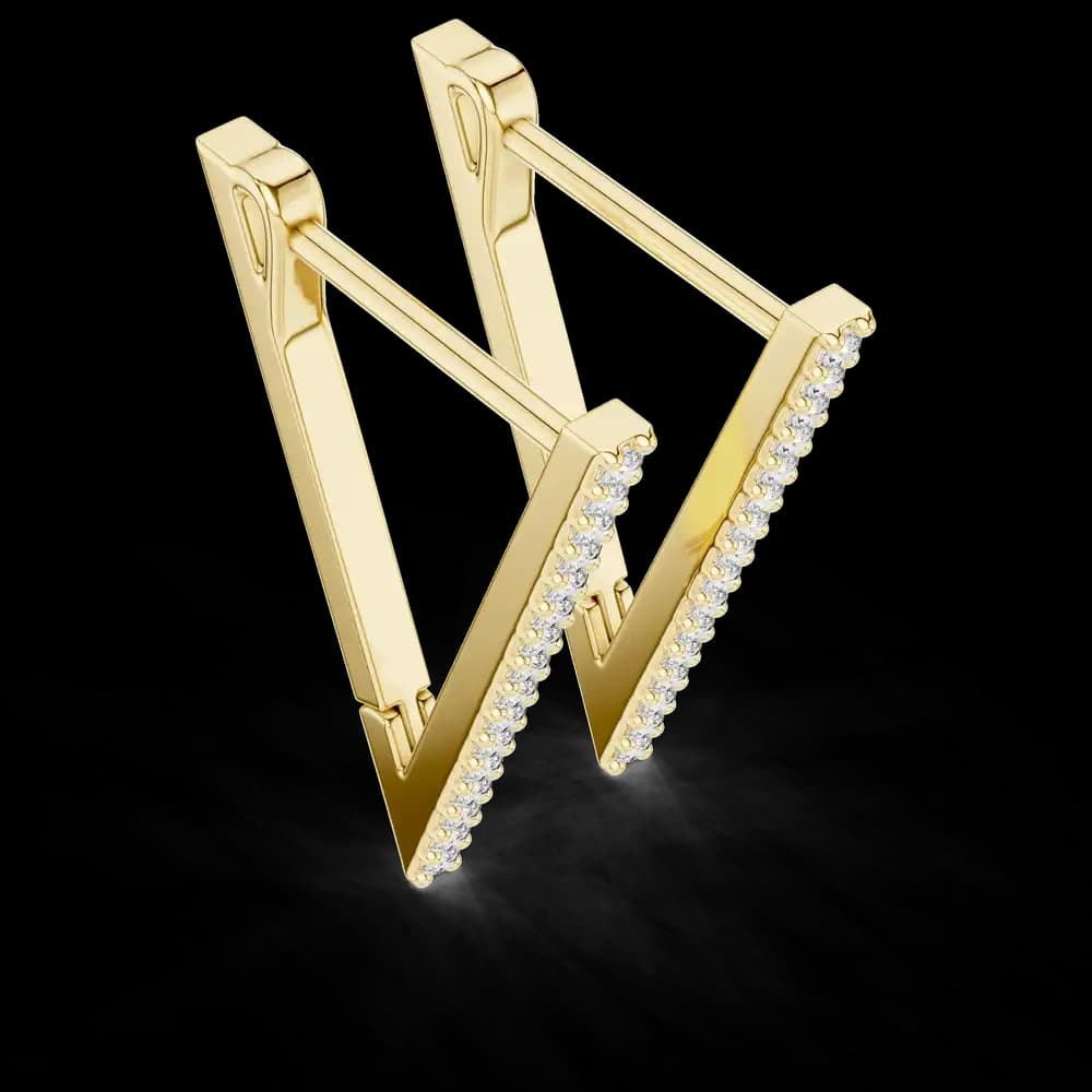 Eternal Loop Design Lab Grown Diamond Earrings - Image 2 Eternal Loop Design Lab Grown Diamond Earrings, view 2 of 4