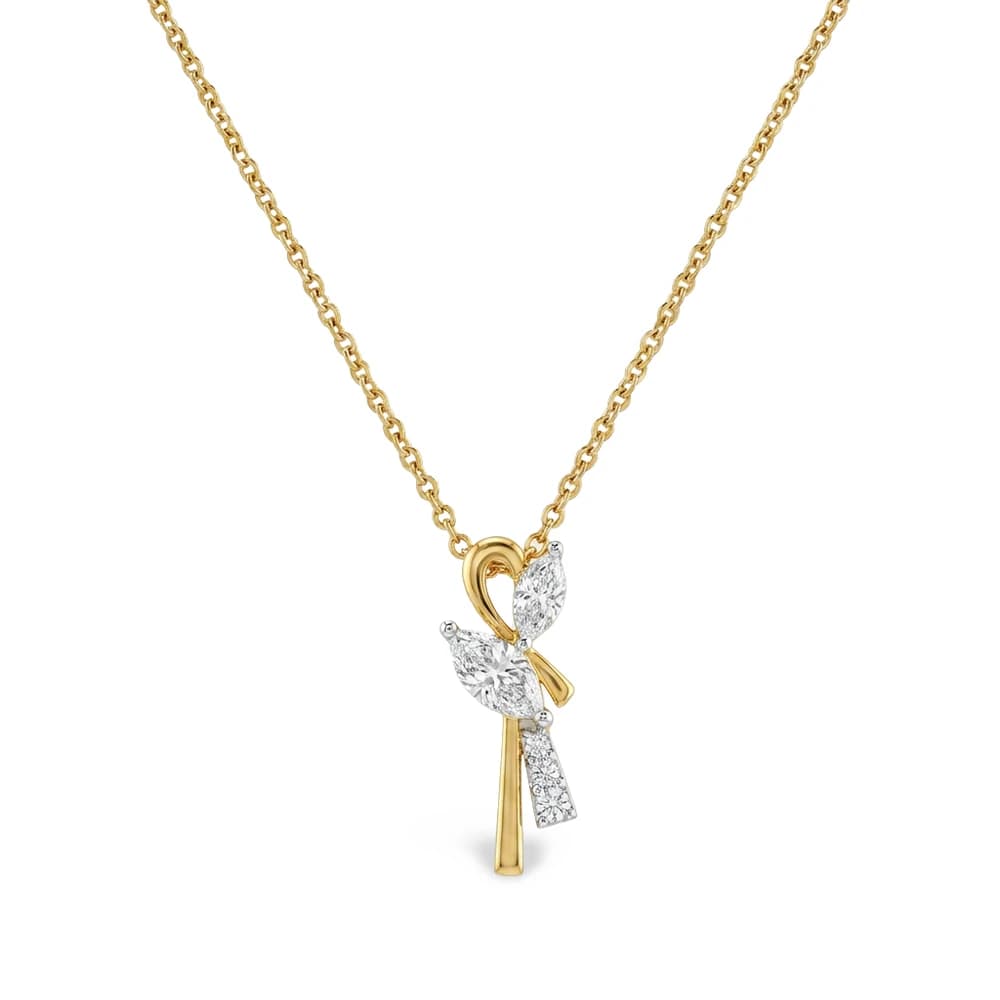 Eternal Love Knot Lab Grown Diamond Pendant - Image 1 Eternal Love Knot Lab Grown Diamond Pendant, view 1 of 5