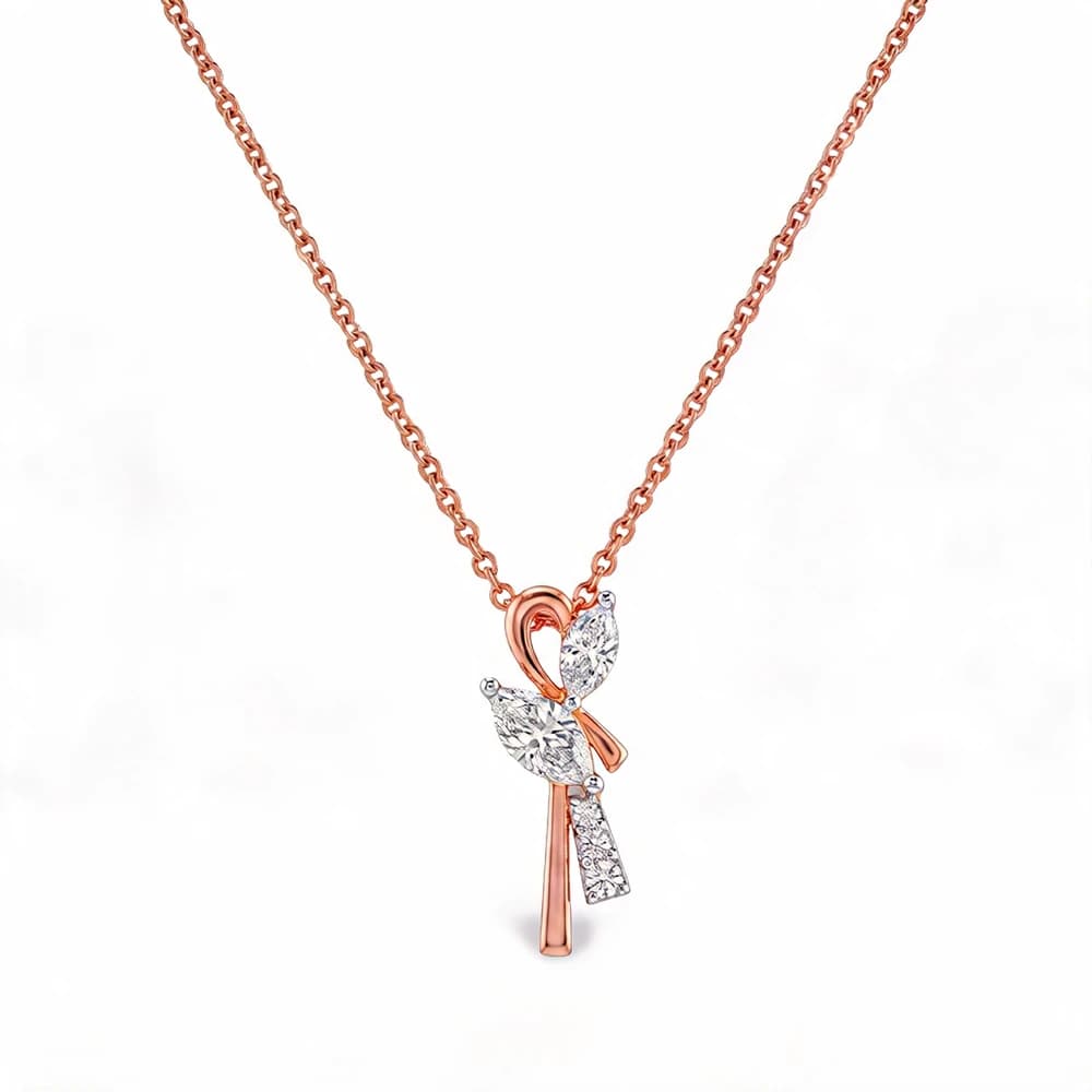 Eternal Love Knot Lab Grown Diamond Pendant - Image 2 Eternal Love Knot Lab Grown Diamond Pendant, view 2 of 5