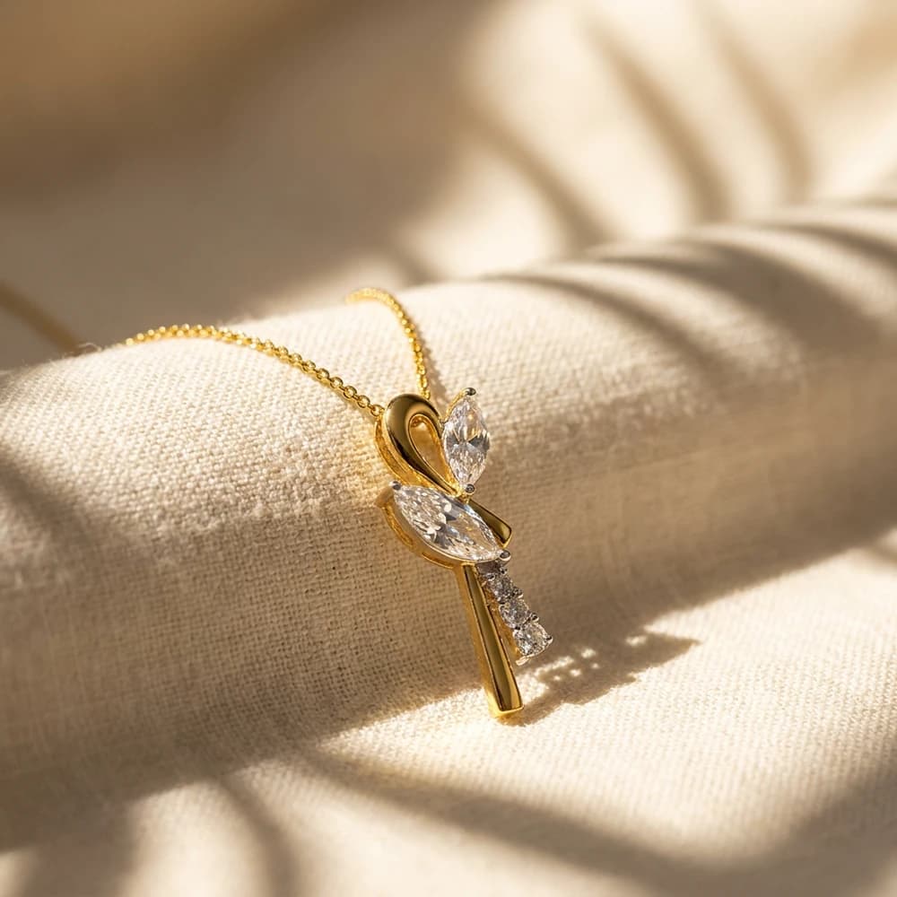 Eternal Love Knot Lab Grown Diamond Pendant - Image 5 Eternal Love Knot Lab Grown Diamond Pendant, view 5 of 5