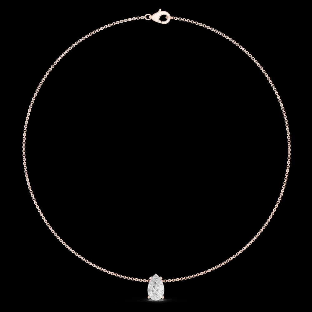 Eternal Pear Diamond Lab Grown Necklace - Image 1 Eternal Pear Diamond Lab Grown Necklace, view 1 of 6