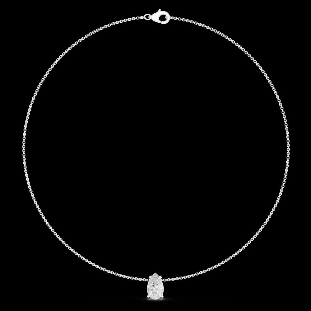 Eternal Pear Diamond Lab Grown Necklace - Image 2 Eternal Pear Diamond Lab Grown Necklace, view 2 of 6