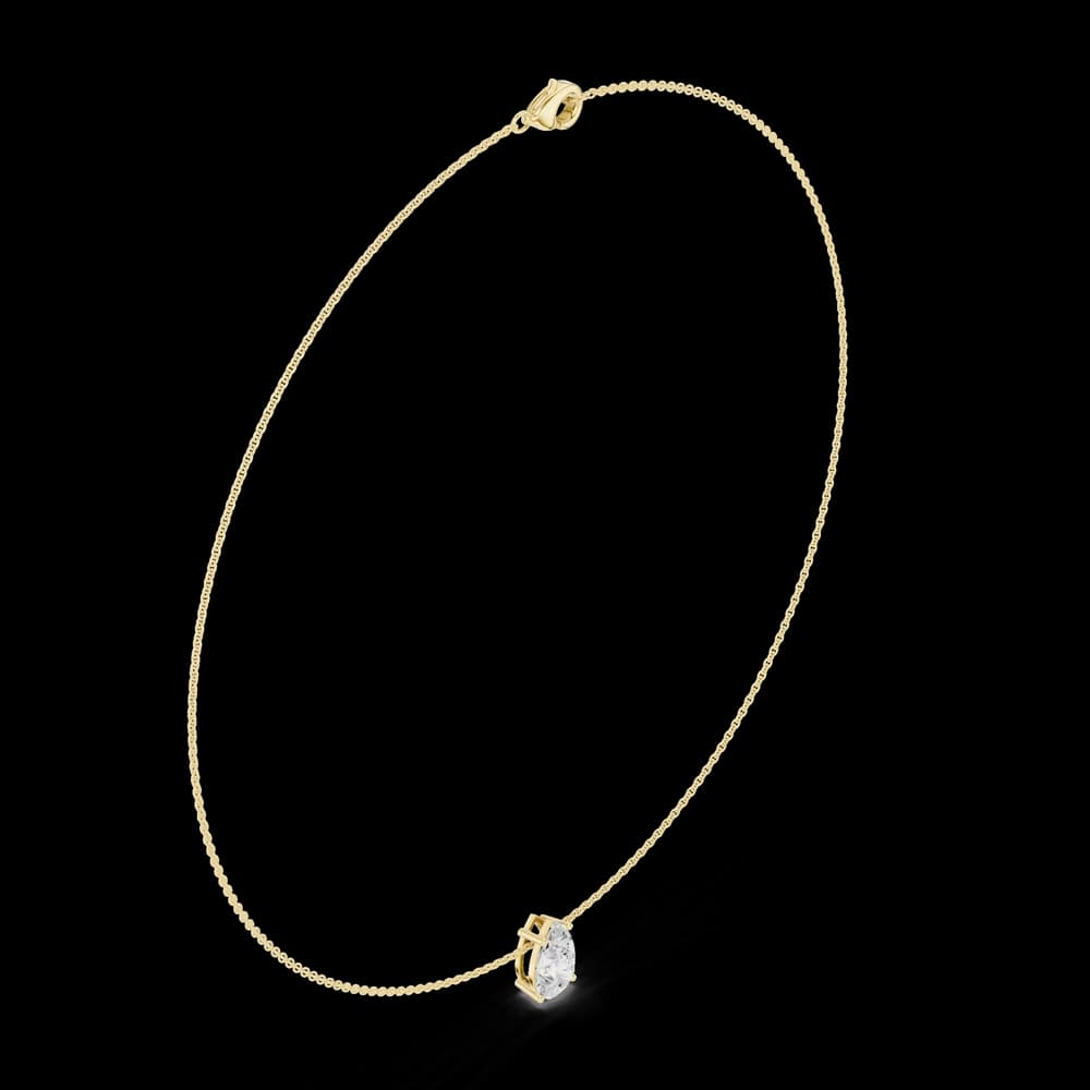 Eternal Pear Diamond Lab Grown Necklace - Image 4 Eternal Pear Diamond Lab Grown Necklace, view 4 of 6