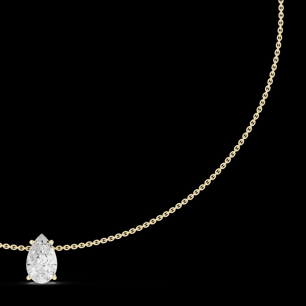 Eternal Pear Diamond Lab Grown Necklace - Image 6 Eternal Pear Diamond Lab Grown Necklace, view 6 of 6