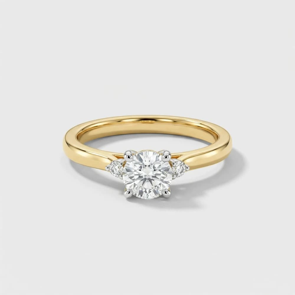 Classic Round Lab Grown Diamond Ring - Image 1 Classic Round Lab Grown Diamond Ring, view 1 of 1