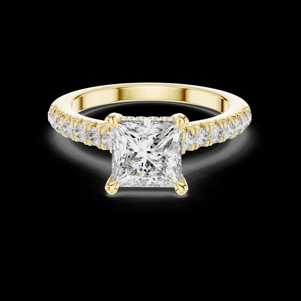 Eternal Sparkle Hidden Halo Lab Grown Diamond Engagement Ring - Image 3 Eternal Sparkle Hidden Halo Lab Grown Diamond Engagement Ring, view 3 of 6